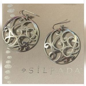 Silpada W2137 Scroll Sterling Silver Earrings